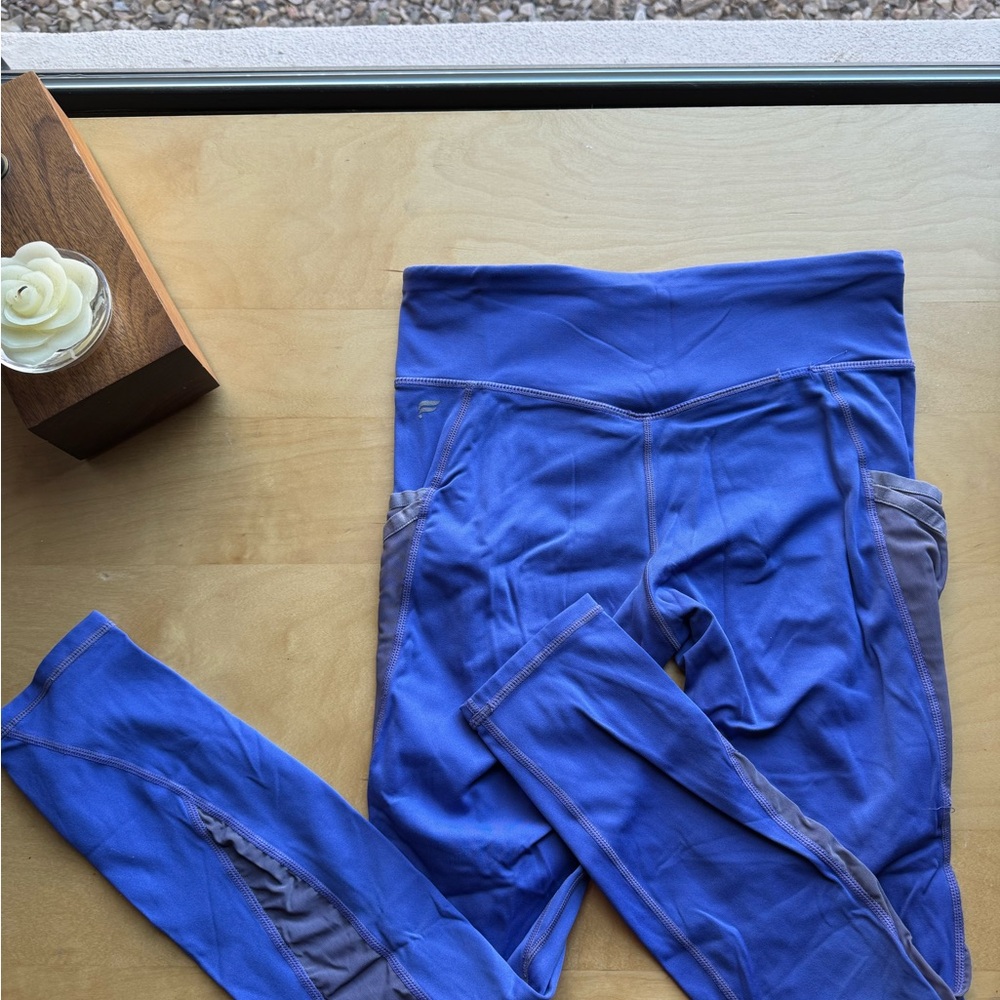 Fabletics Purple Mesh Pocket Leggings